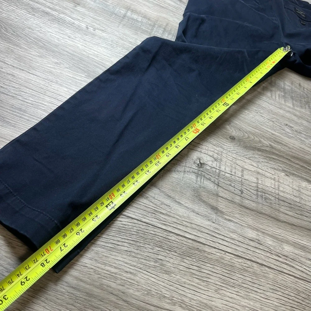 Banana Republic Aiden Slim Fit Mens 32x30 Navy Blue Chino Pants Stretch‎ Cotton